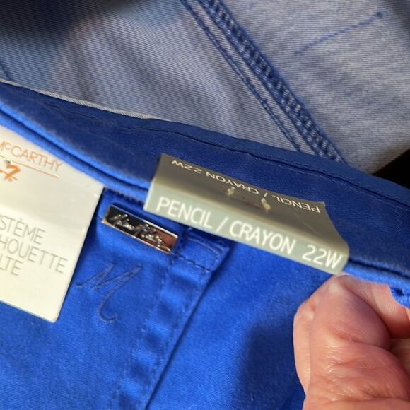 Melissa McCarthy Blue Pencil Dress Pants Size 22W - Picture 17 of 17